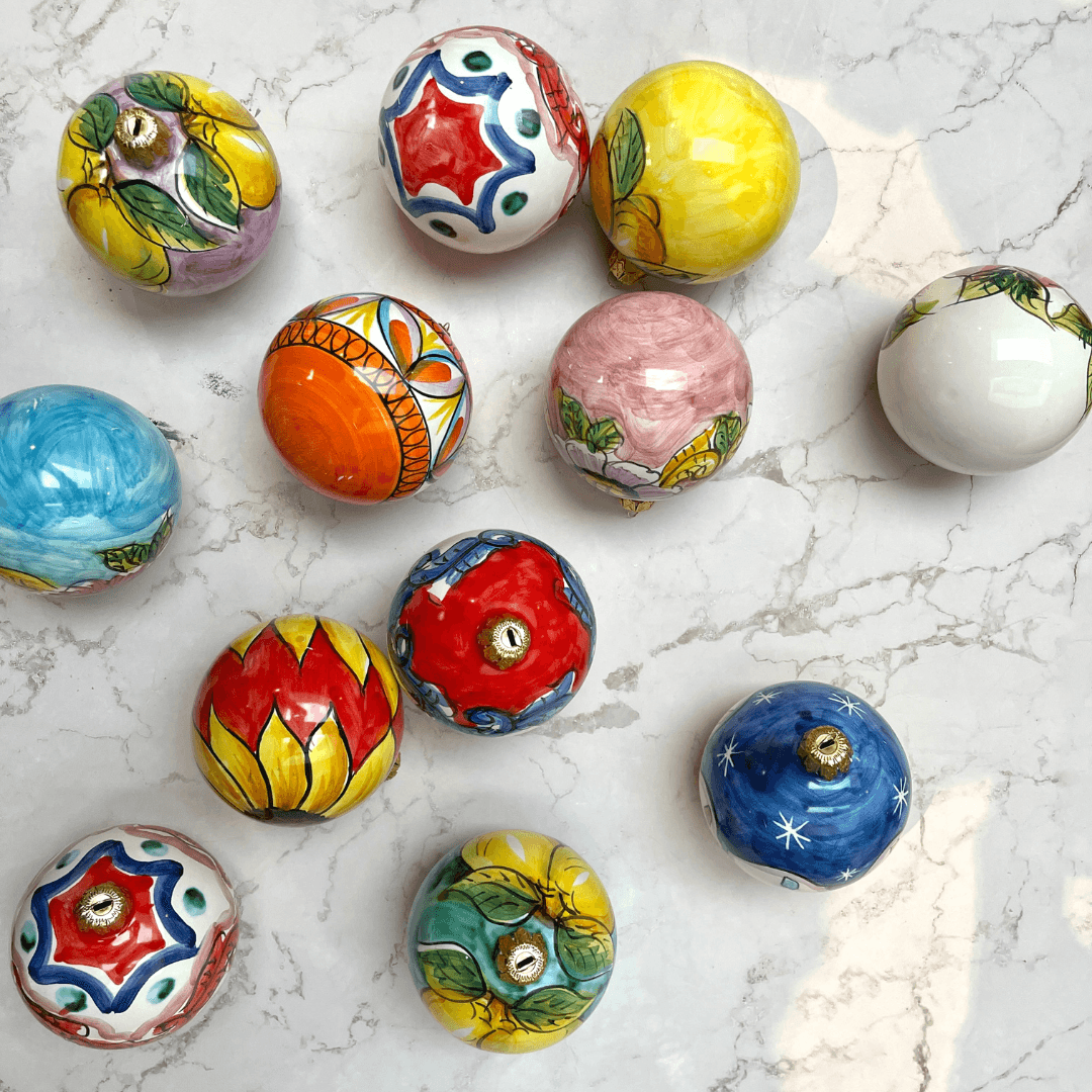 Amalfi Handpainted Christmas Ball - THEHOUSEFUL