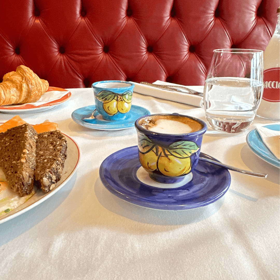 Amalfi Espresso Coffee Cup & Saucer - THEHOUSEFUL