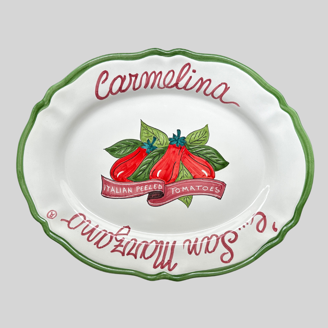 Carmelina ‘e...San Marzano® Tomatoes Oval Charger Plate