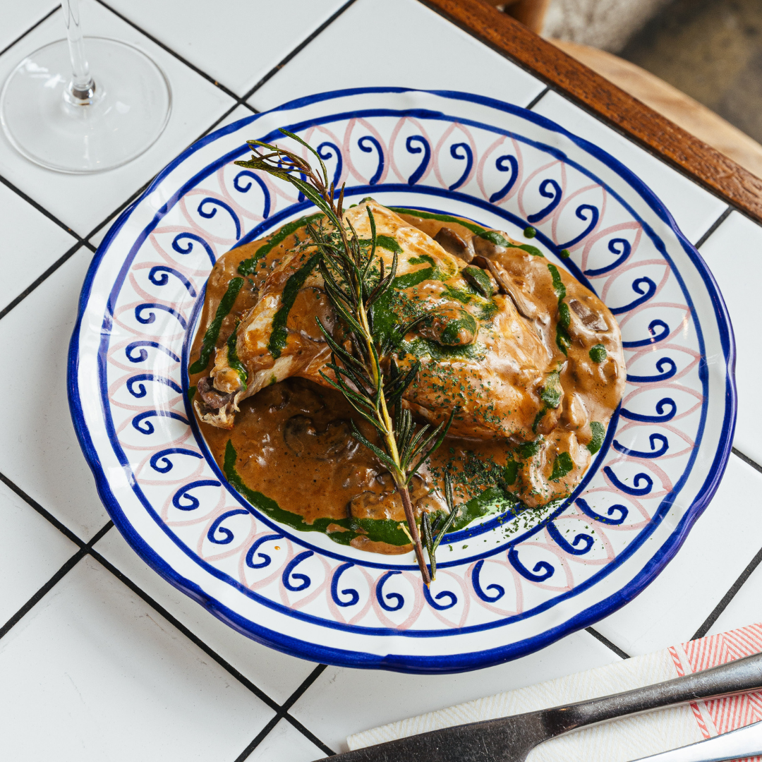 Roman Blue Side Plate