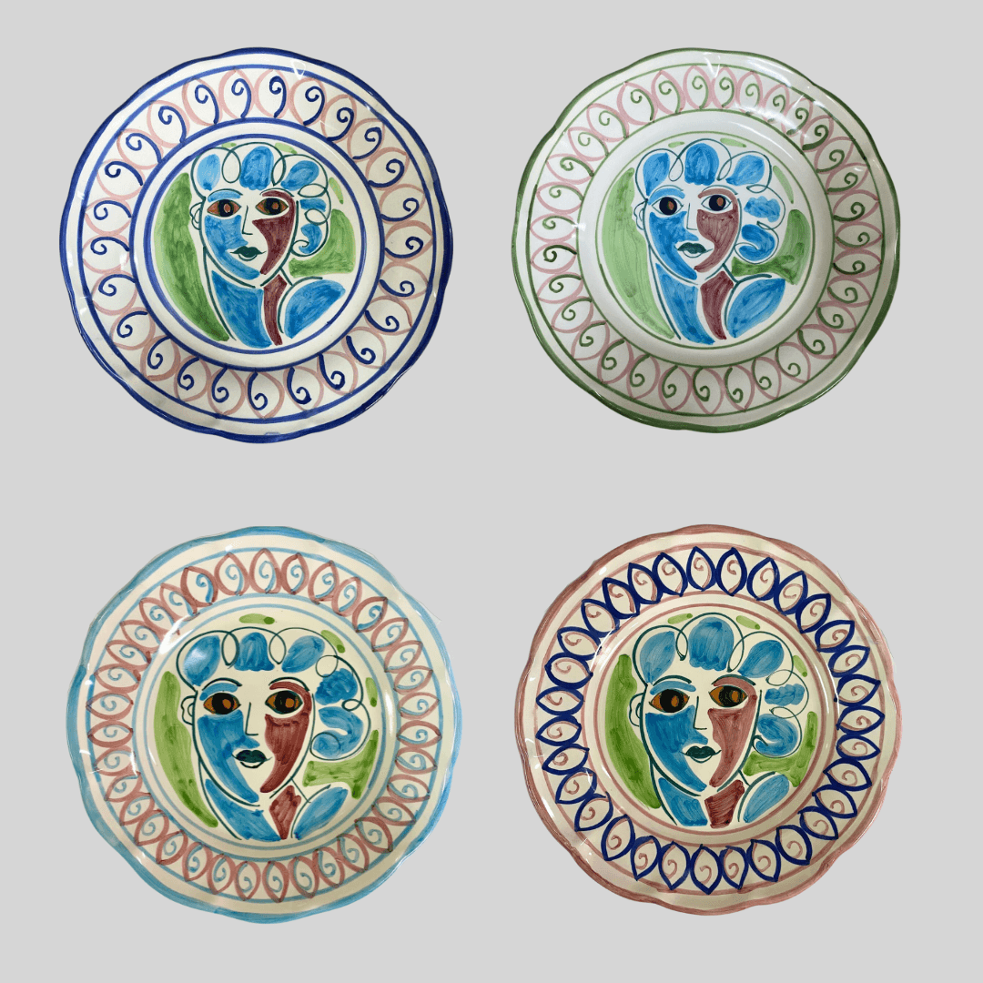 4x Mix Roman Plates - THEHOUSEFUL