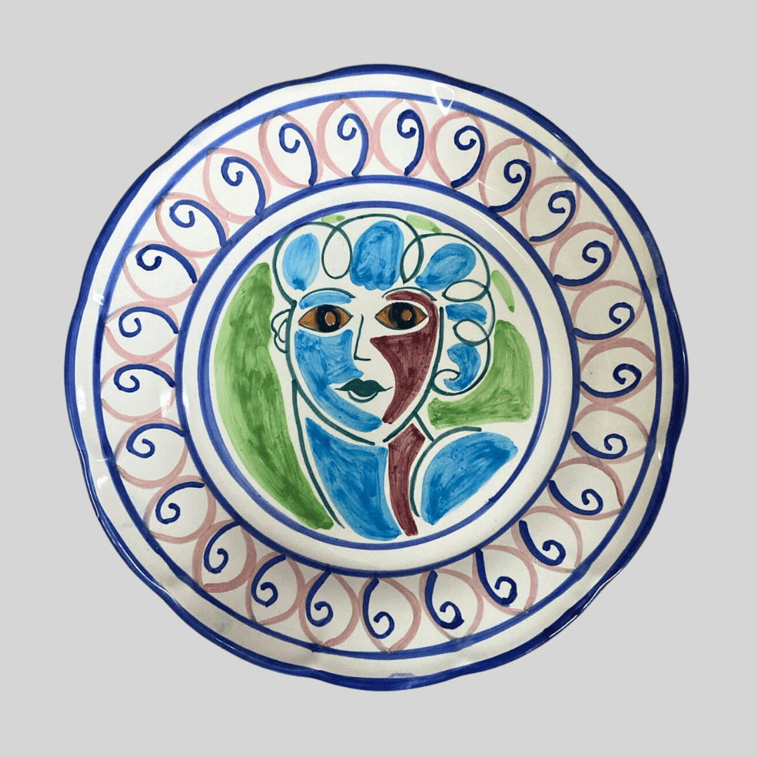 Roman Blue Side Plate - THEHOUSEFUL