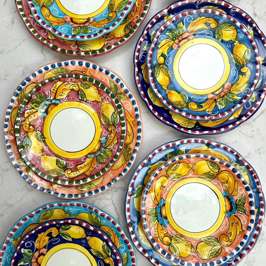 Salerno Turquoise Dinner Plate