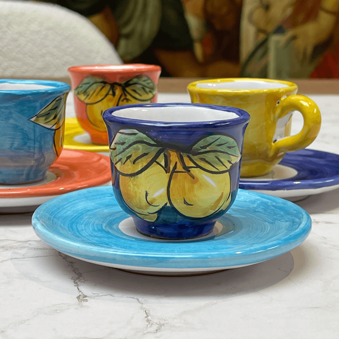 Amalfi Espresso Coffee Cup & Saucer - THEHOUSEFUL