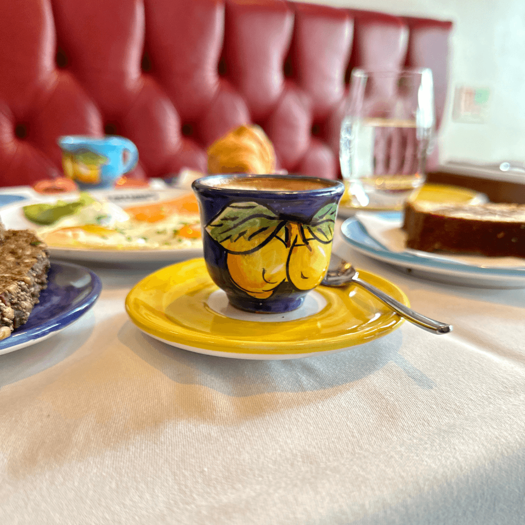 Amalfi Espresso Coffee Cup & Saucer - THEHOUSEFUL