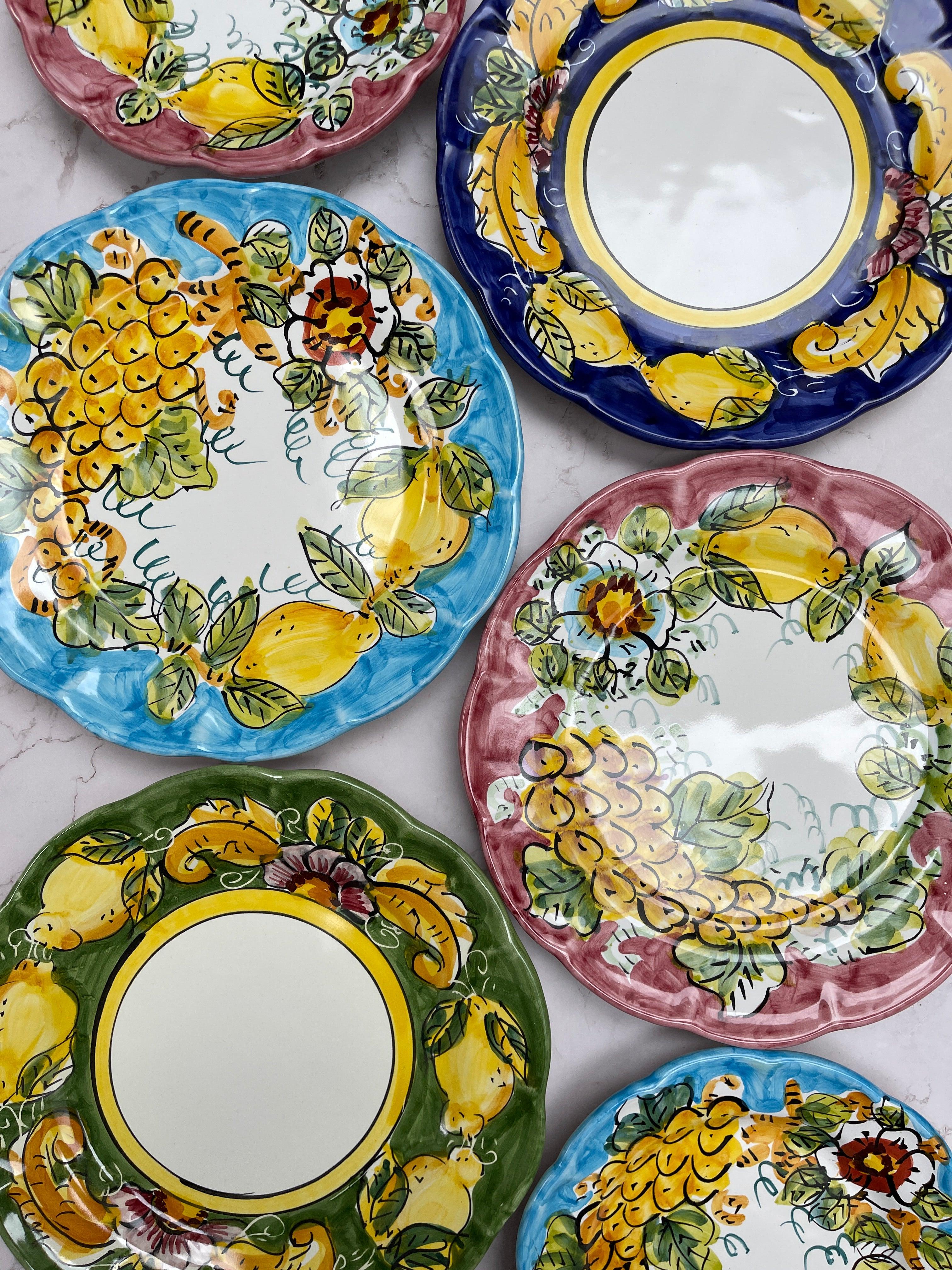 Sicilian Lemon Blue Side Plate - THEHOUSEFUL