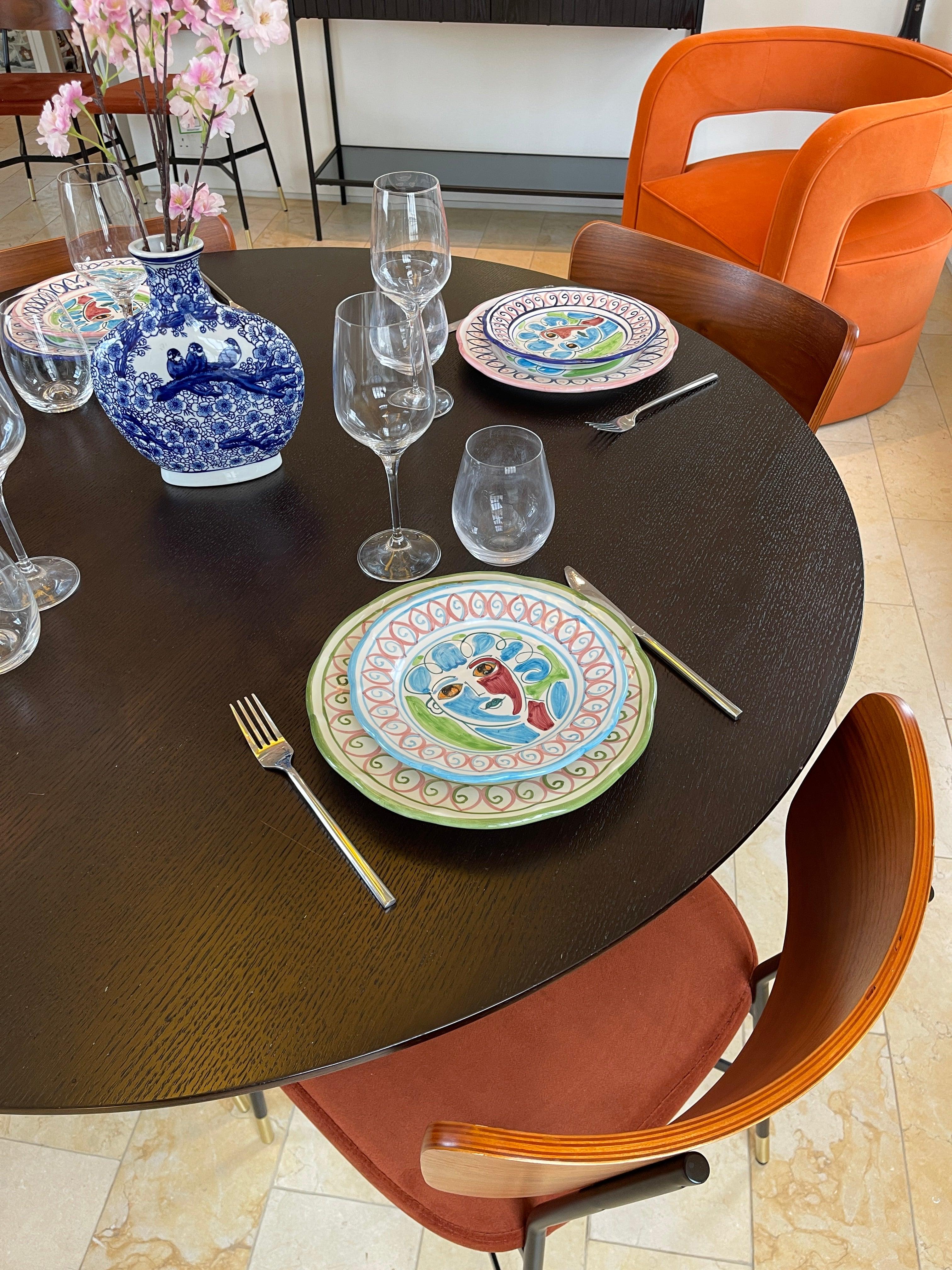 Roman Blue Dinner Plate - THEHOUSEFUL
