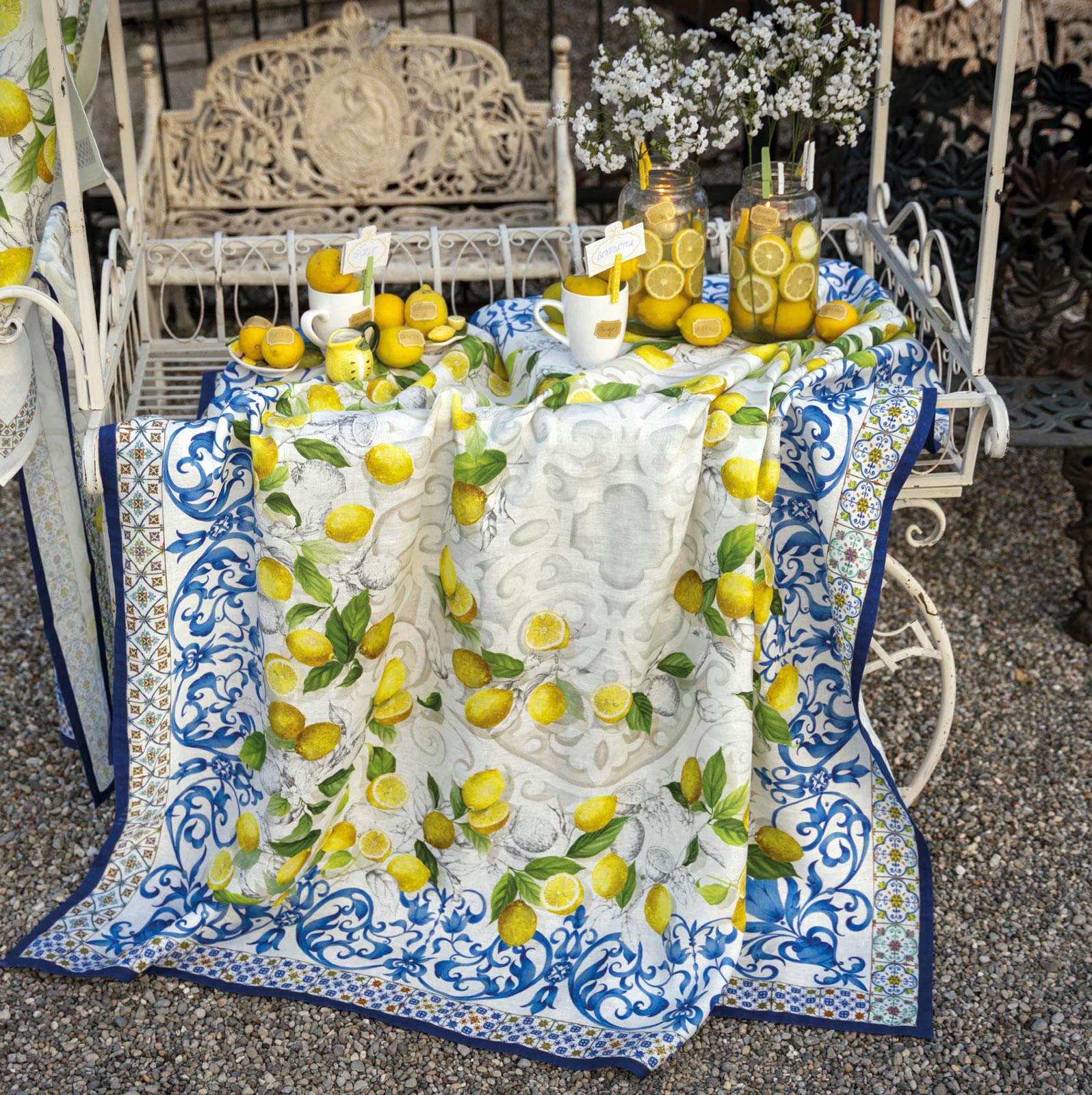 Amalfi Tablecloth - 100% Linen