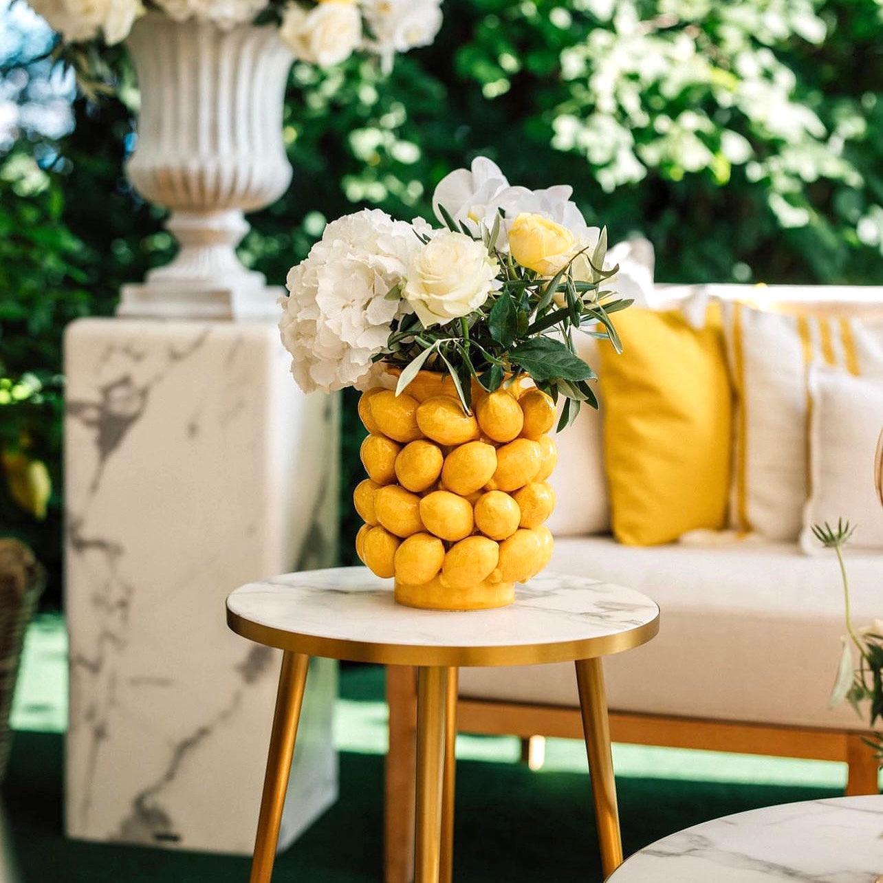 Sicilian Lemon Vase - THEHOUSEFUL