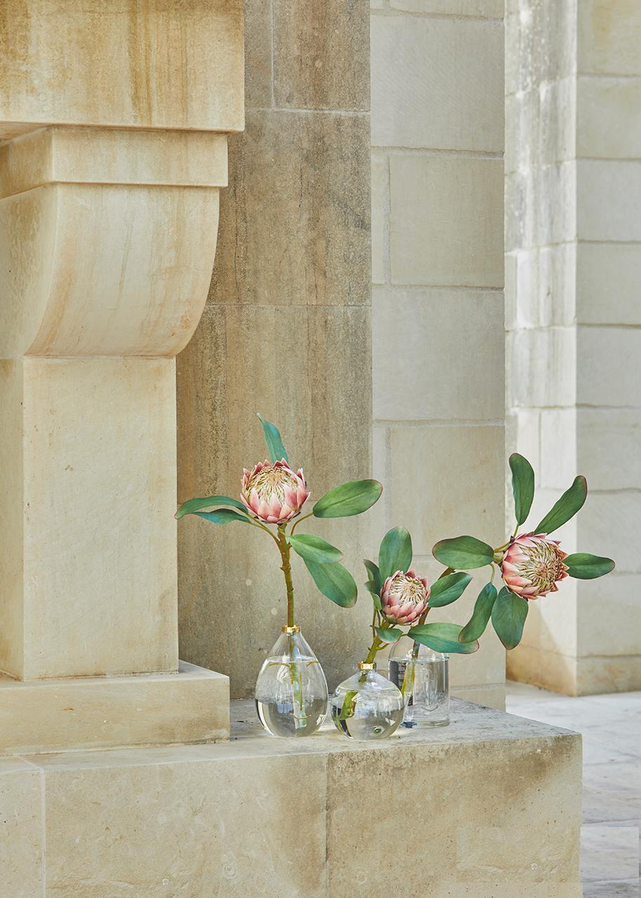 Gold Face Glass Vase - THEHOUSEFUL