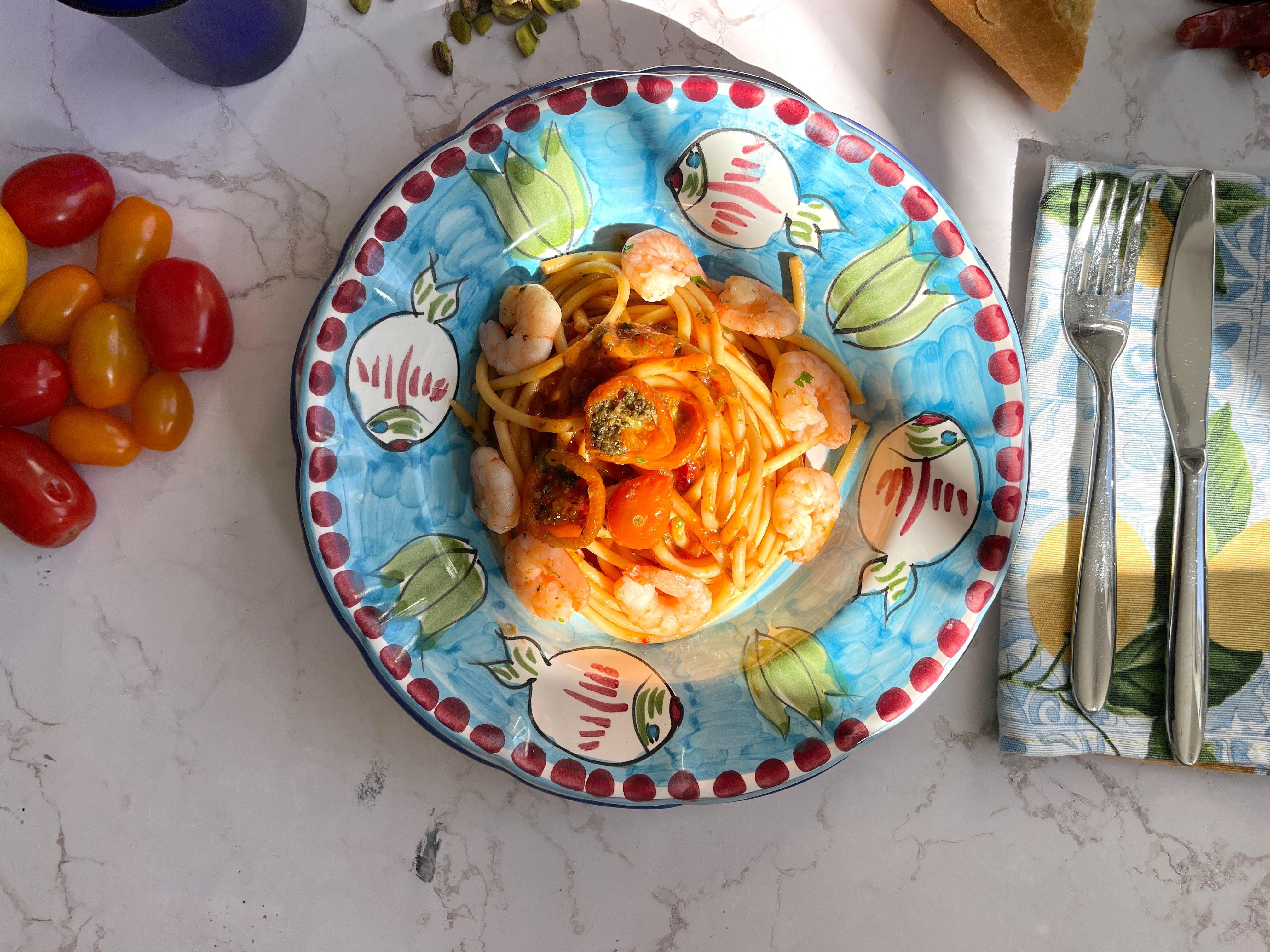 Amalfi Light Blue Celeste Bowl - THEHOUSEFUL