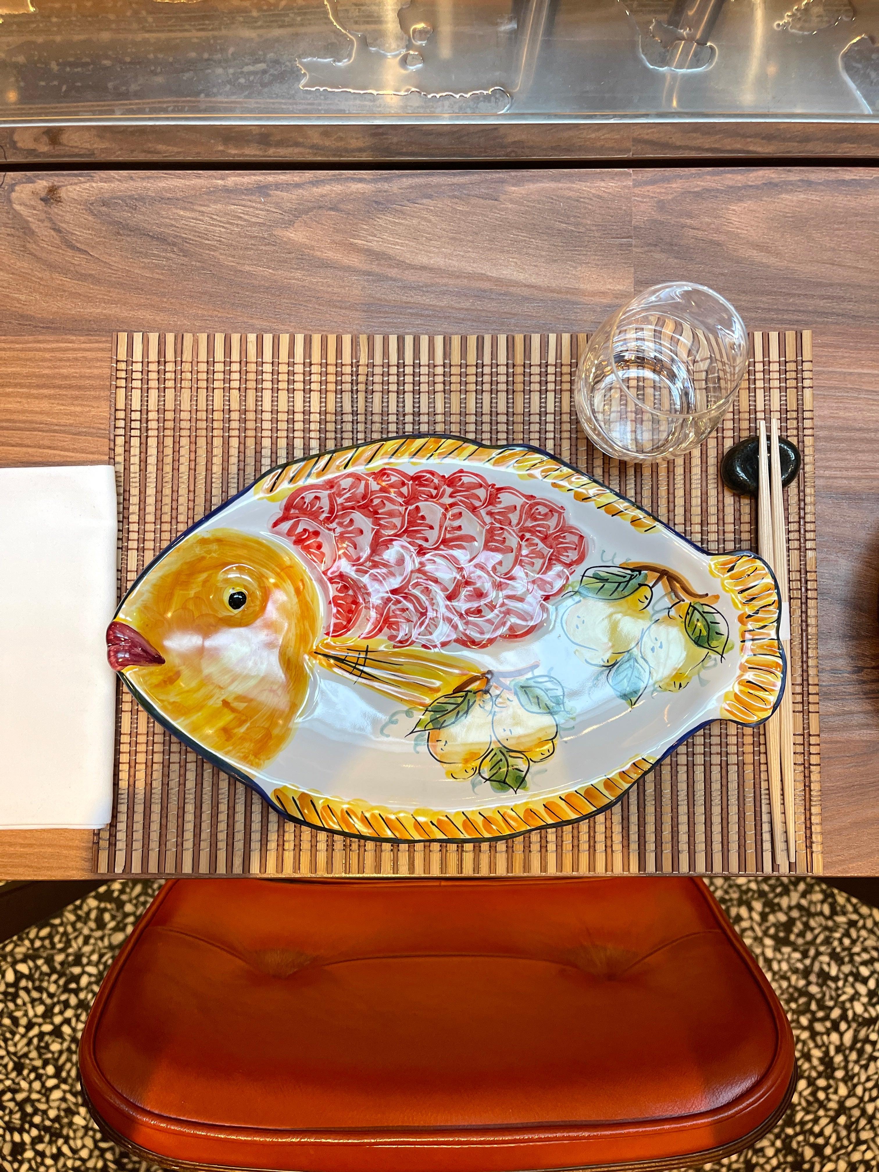 Amalfi Fish Oval Plate - THEHOUSEFUL