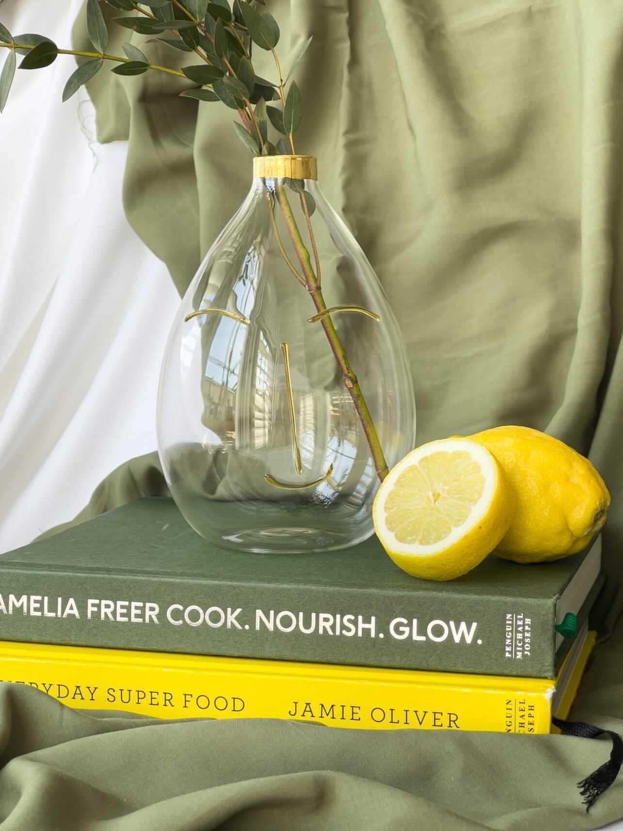 Gold Face Glass Vase - THEHOUSEFUL