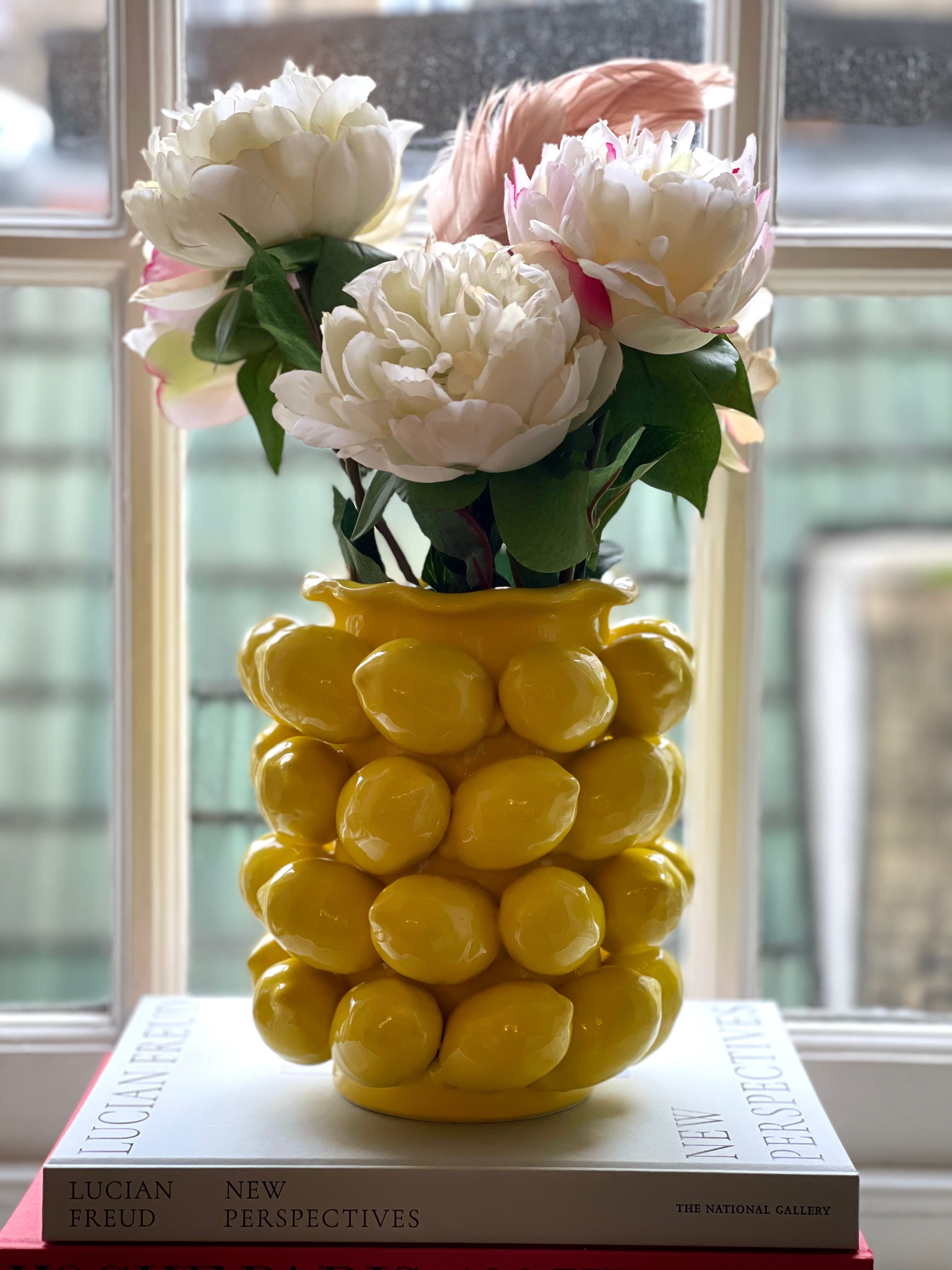 Sicilian Lemon Vase - THEHOUSEFUL