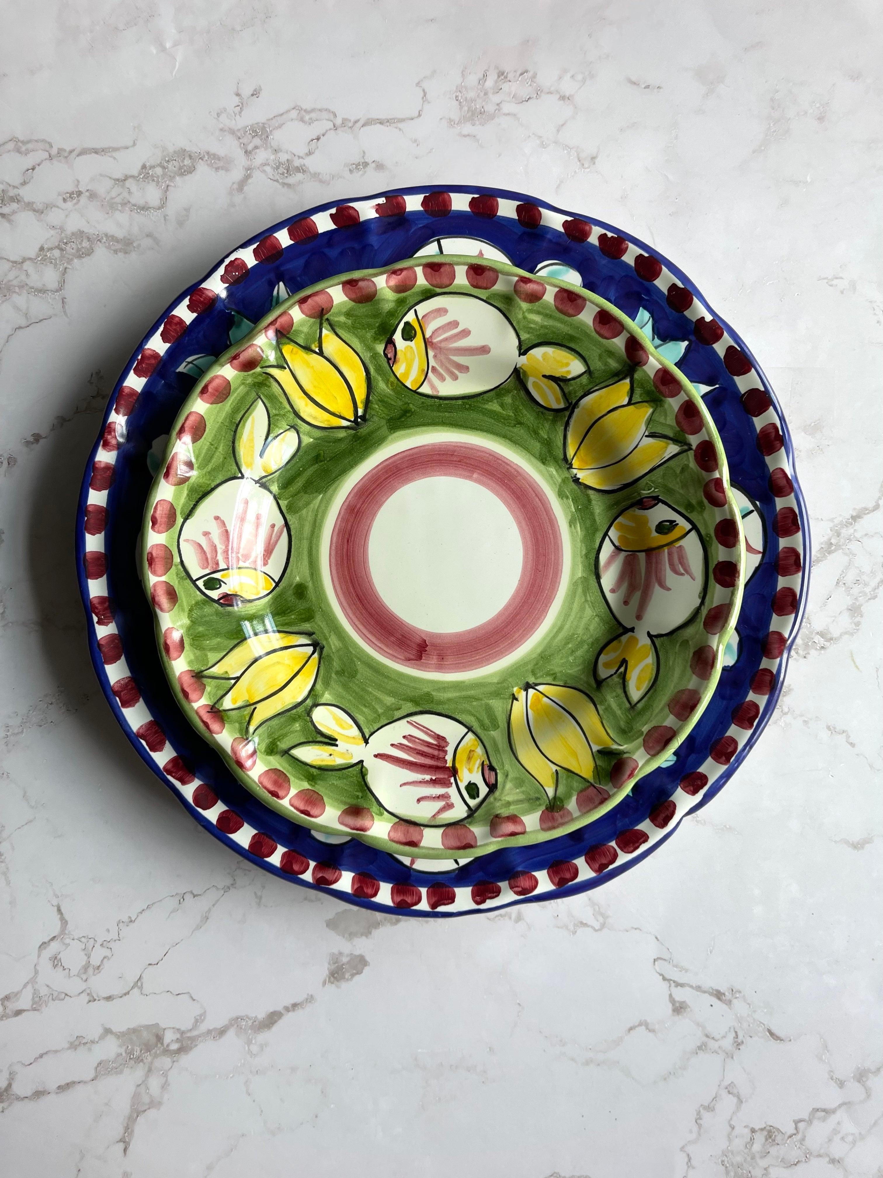 Amalfi Green Bowl - THEHOUSEFUL
