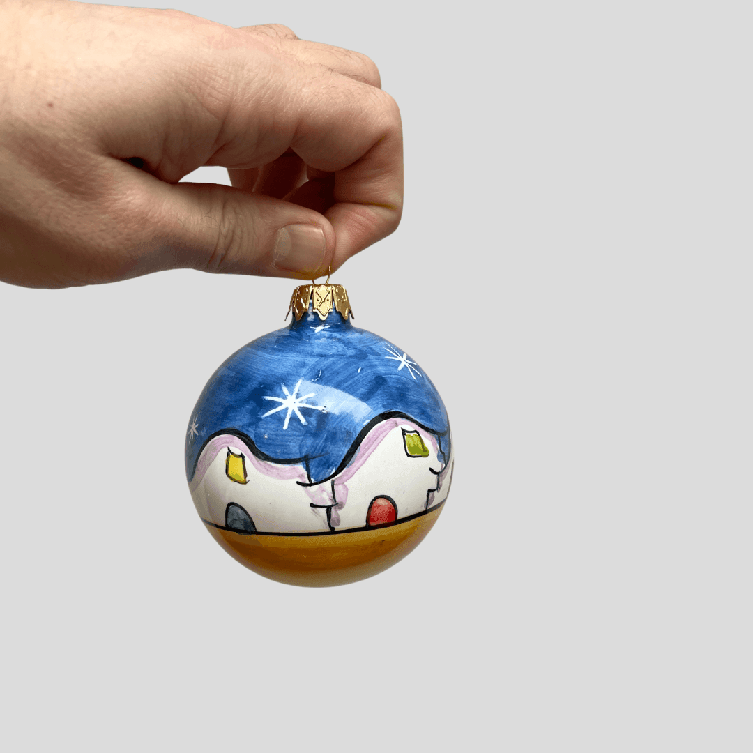 Amalfi Handpainted Christmas Ball - THEHOUSEFUL