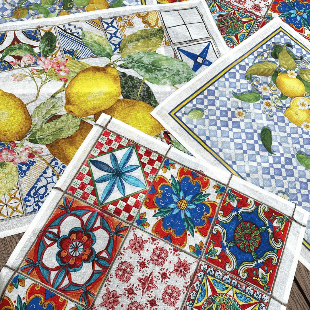 Capri Kitchen Towels - 100% Linen