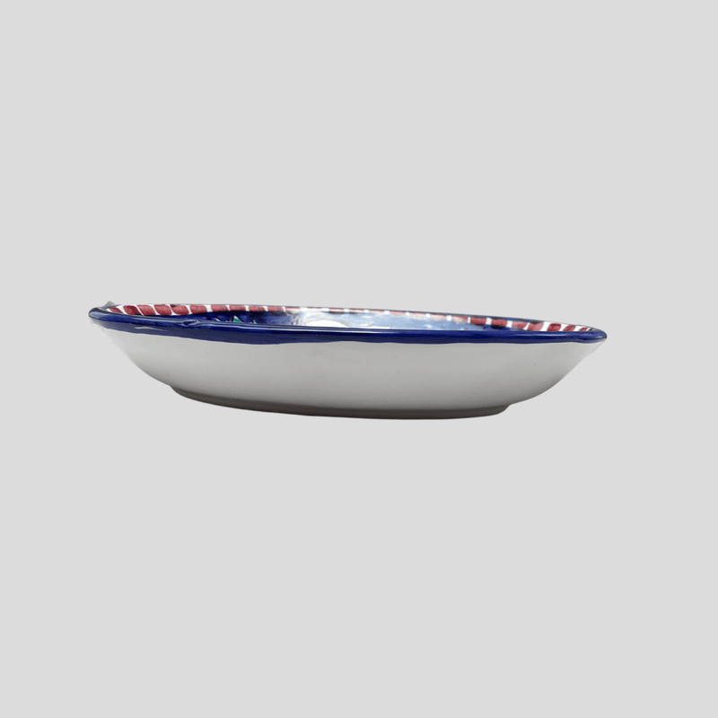 Amalfi Blue Oval Plate