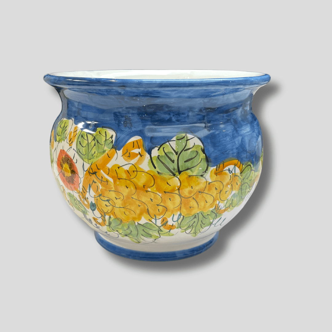 Amalfi Handpainted Cachepot Vase - THEHOUSEFUL