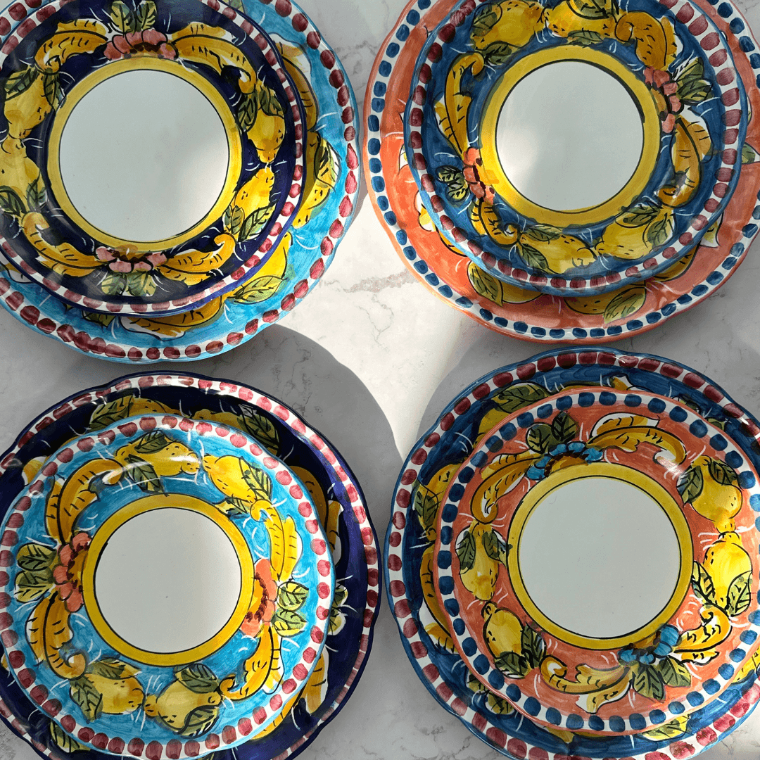 4x Mix Salerno Plates - THEHOUSEFUL