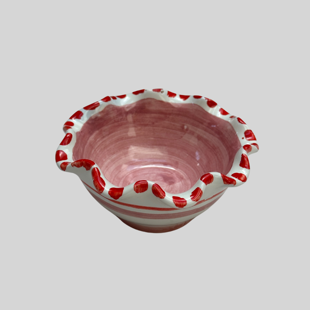 Amalfi Nuts Pink Bowl Waves