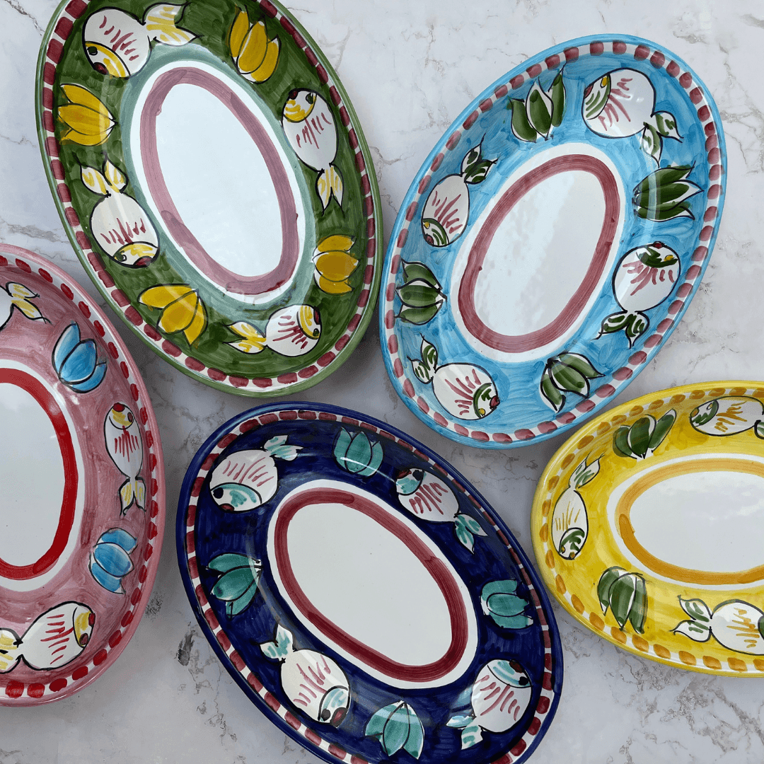 5x Mix Amalfi Plates - THEHOUSEFUL