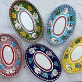 Amalfi Green Oval Plate