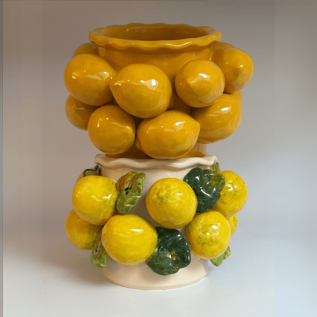 Small Sicilian Lemon Vase