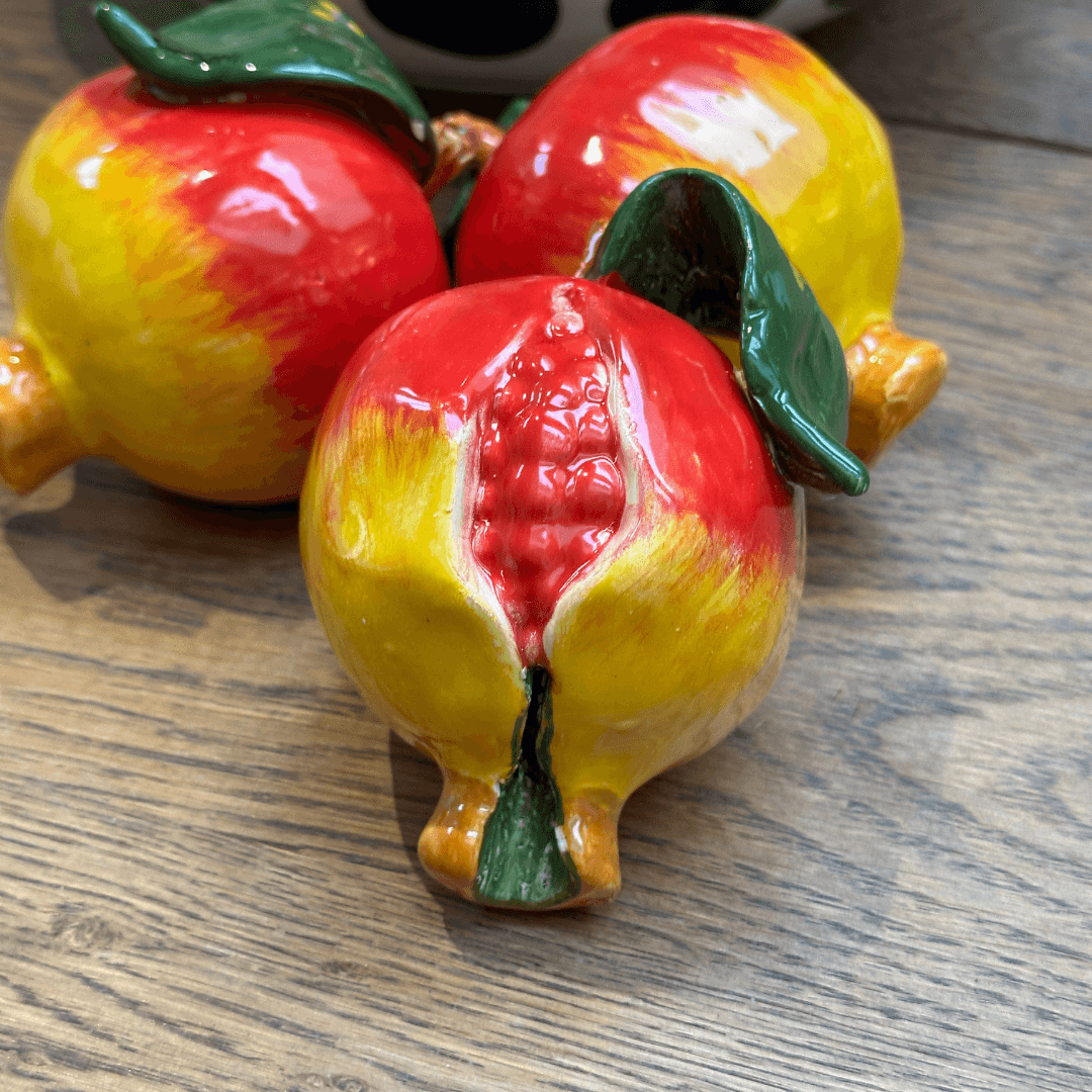 Italian Ceramic Pomegranate