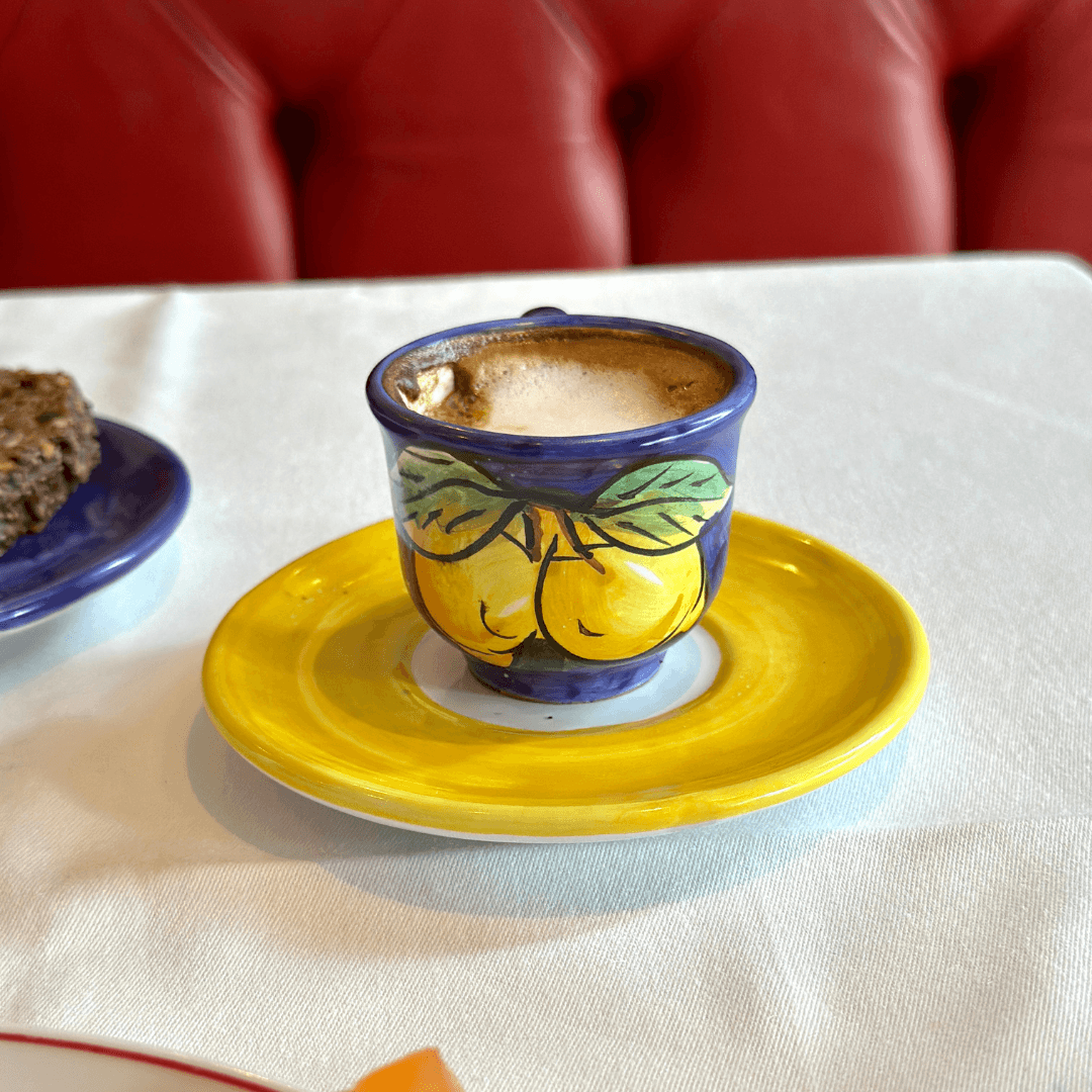 Set 4 Espresso Coffee Cup & Saucer Amalfi - THEHOUSEFUL