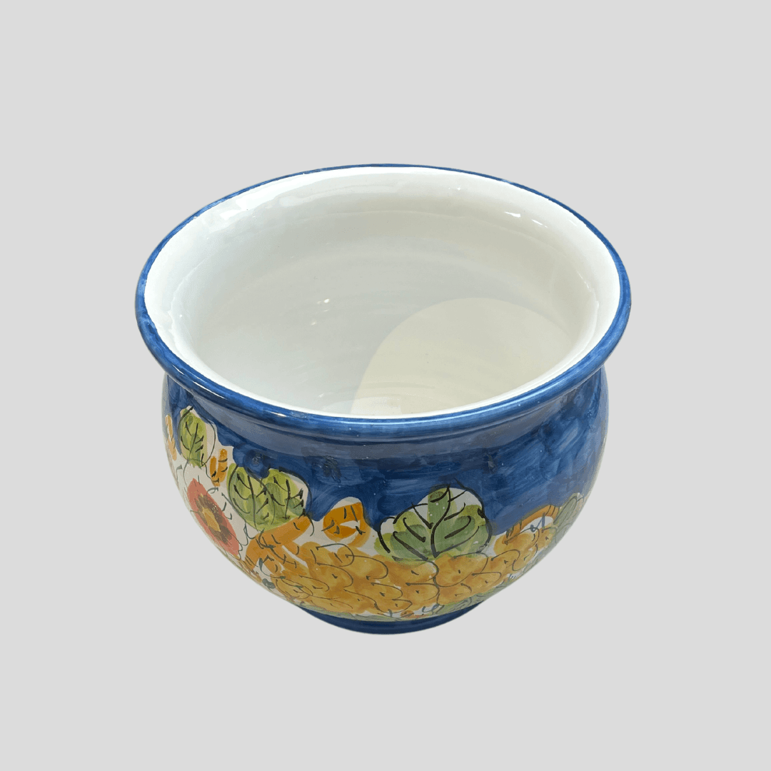 Amalfi Handpainted Cachepot Vase - THEHOUSEFUL