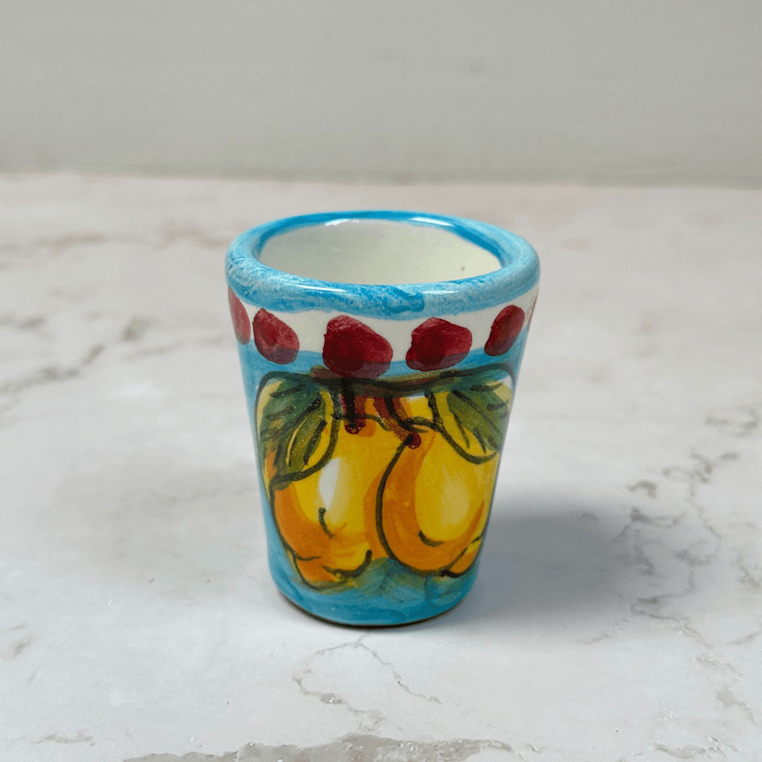 Light Blue Amalfi Limoncello Shot Cup