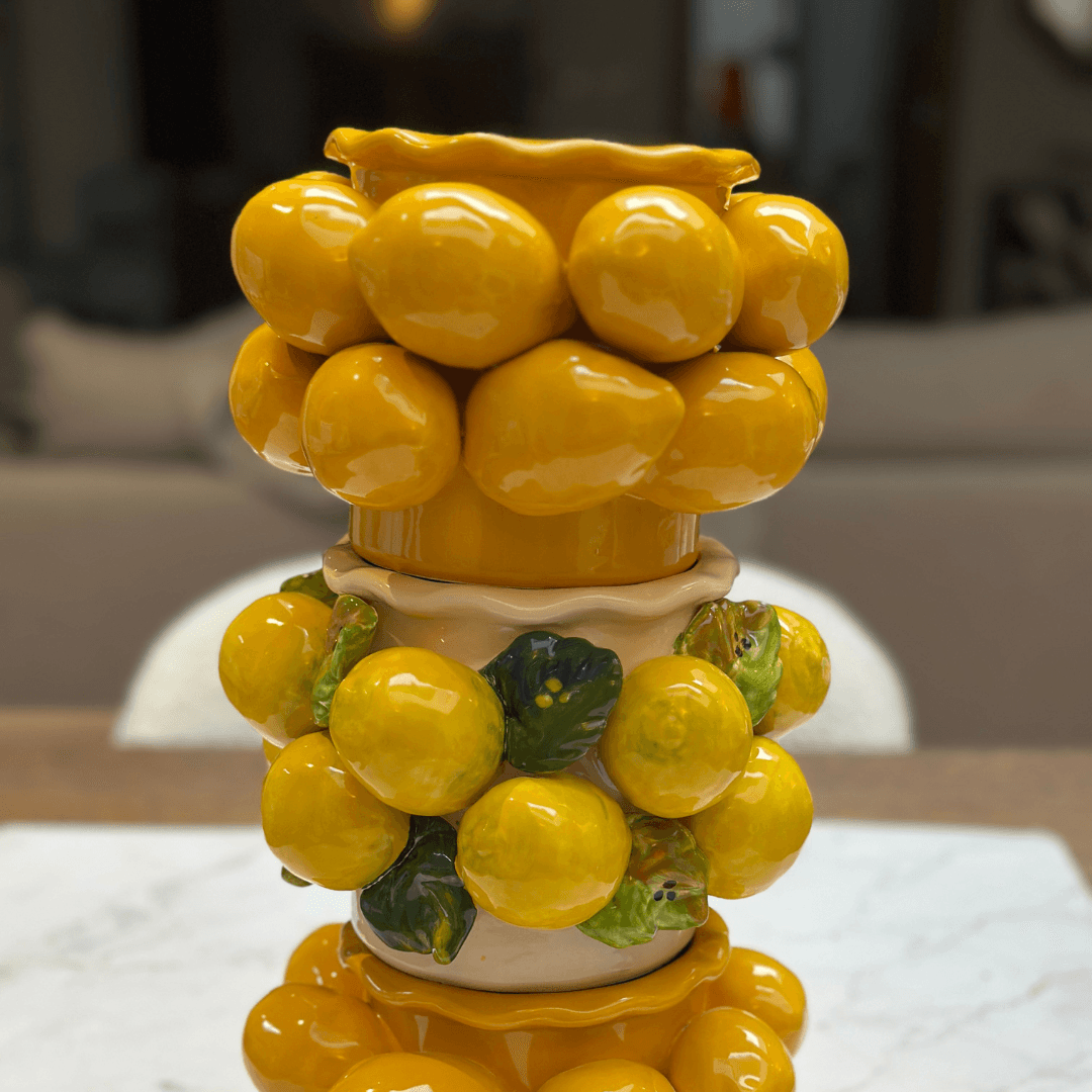 Small Sicilian Lemon Vase