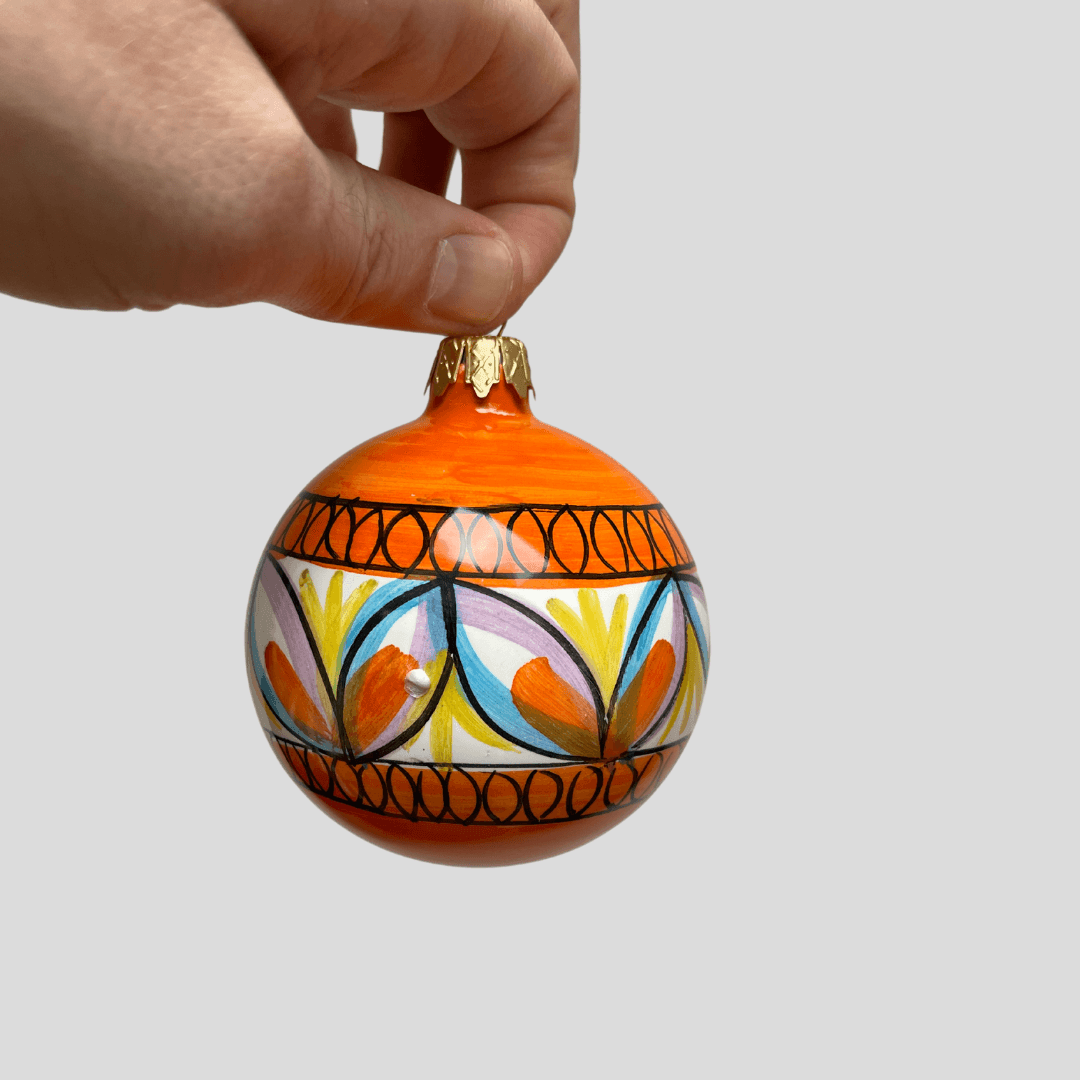 Amalfi Handpainted Christmas Ball - THEHOUSEFUL