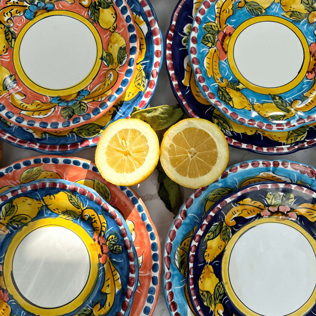 Salerno Mix Plates Tableware Set - Set of 12 - THEHOUSEFUL