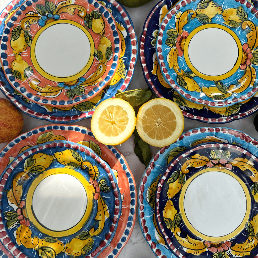 Salerno Mix Plates Tableware Set - Set of 12 - THEHOUSEFUL