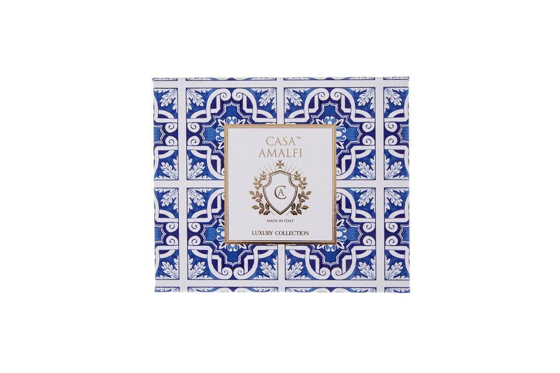 Blue Grotto Luxury Artisan Soap and Hand-Painted Plate Gift Box - THEHOUSEFUL