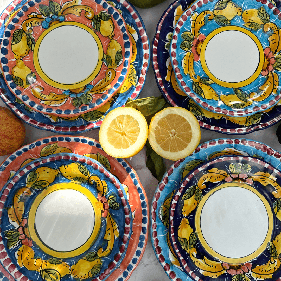 4x Mix Salerno Plates - THEHOUSEFUL