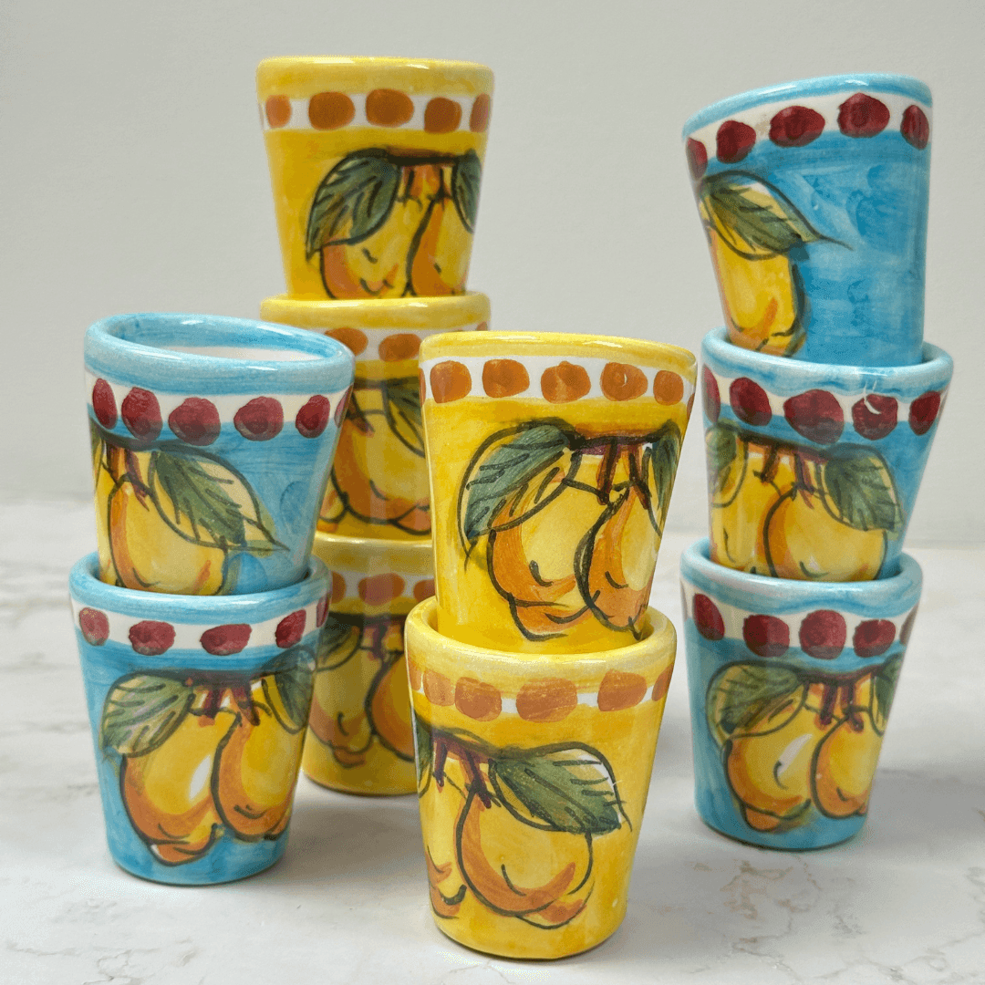 Yellow Amalfi Limoncello Shot Cup