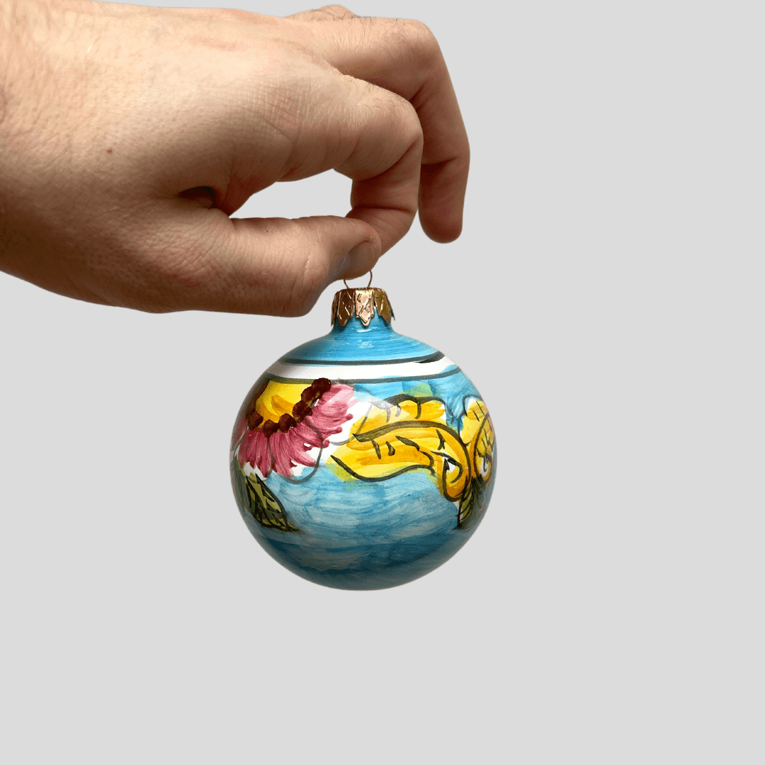 Amalfi Handpainted Christmas Ball - THEHOUSEFUL