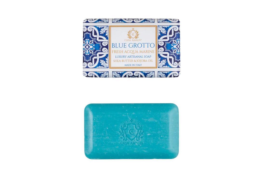 Blue Grotto Luxury Artisan Soap and Hand-Painted Plate Gift Box - THEHOUSEFUL