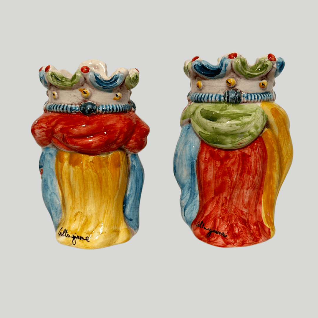 Sicilian Moor Head Vases (Set of 2) - THEHOUSEFUL