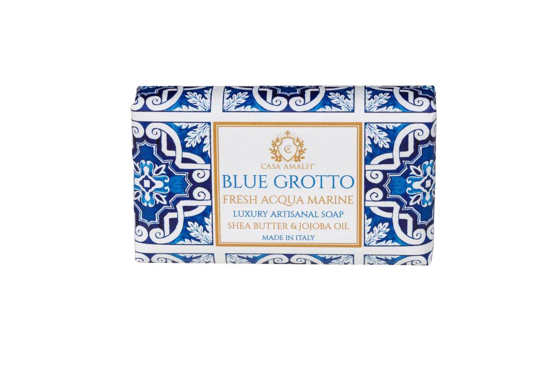 Blue Grotto Luxury Artisan Soap and Hand-Painted Plate Gift Box - THEHOUSEFUL