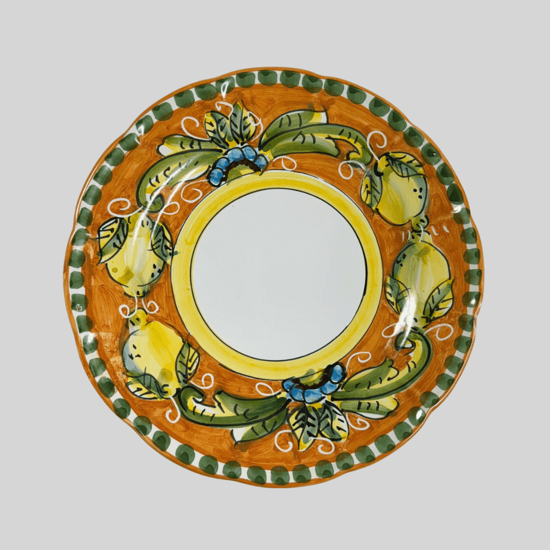 Salerno Orange Dinner Plate