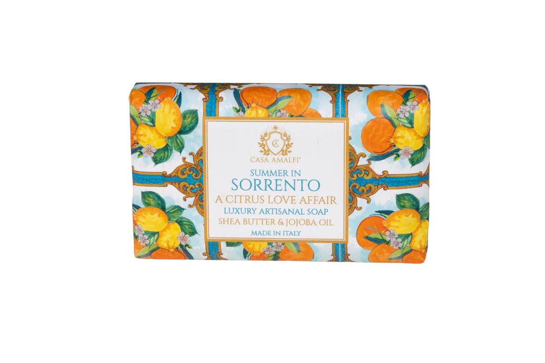 Sorrento Luxury Artisan Soap and Hand-Painted Plate Gift Box - THEHOUSEFUL
