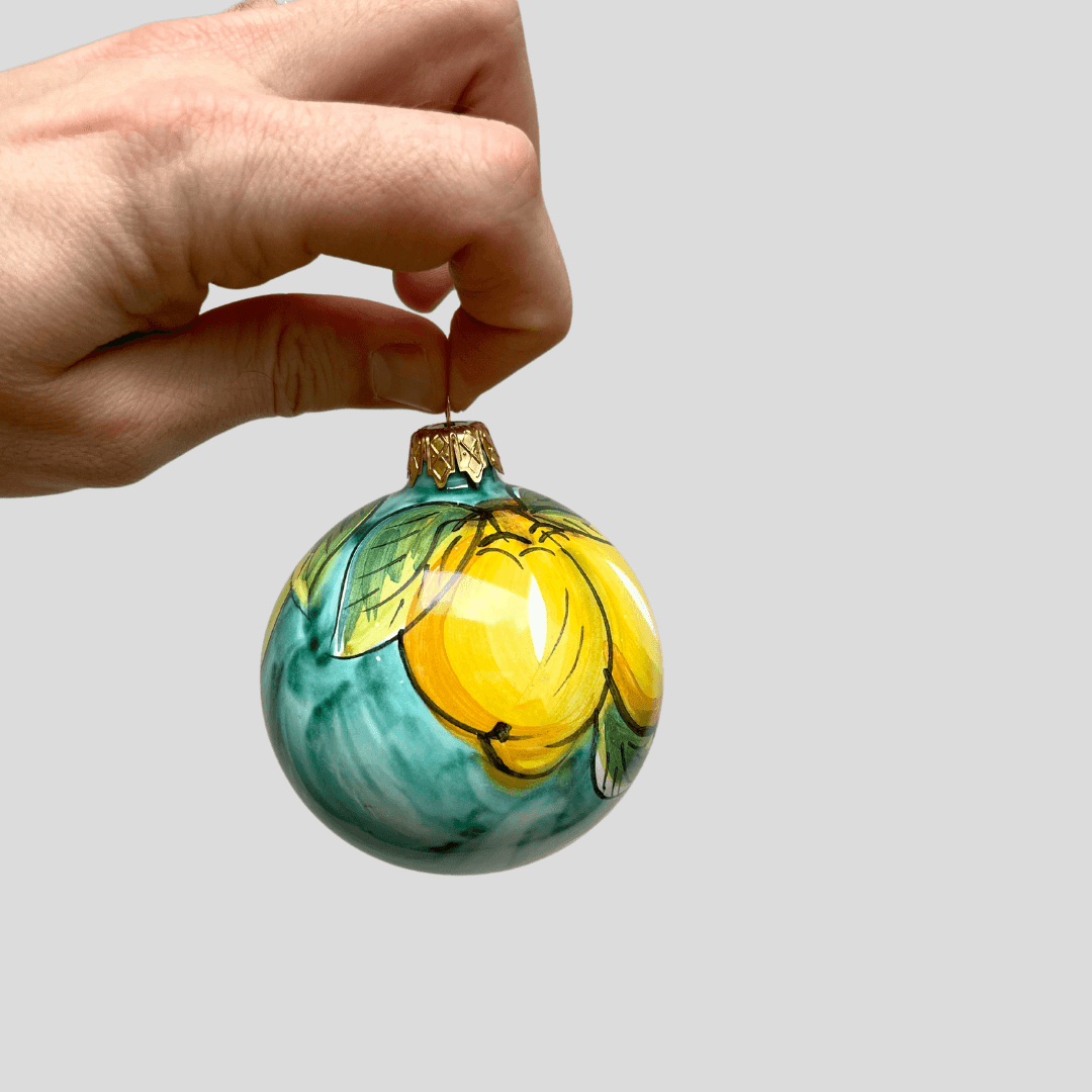 Amalfi Handpainted Christmas Ball - THEHOUSEFUL