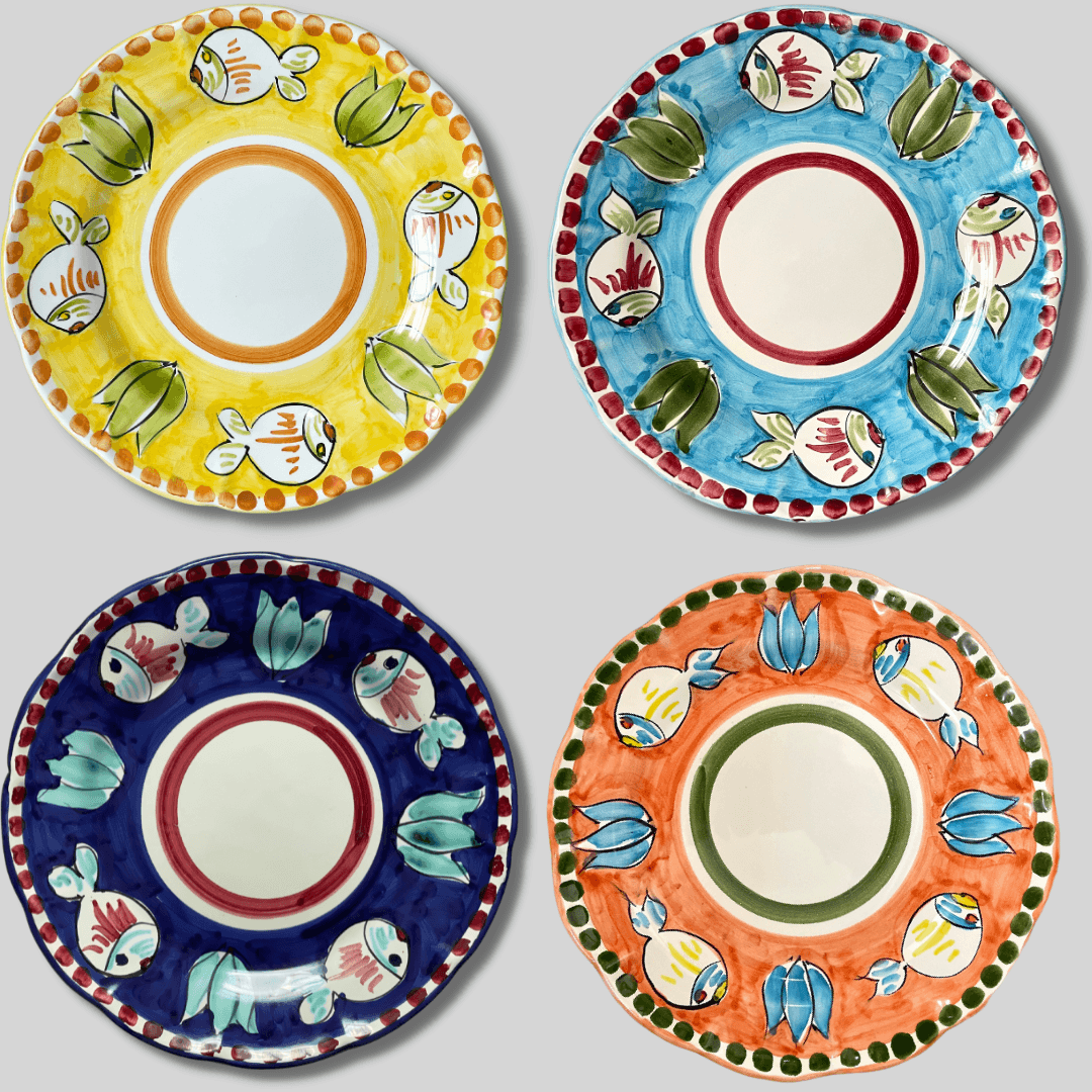 4x Mix Amalfi Plates