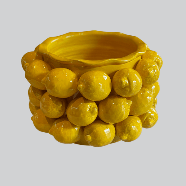 Large Sicilian Lemon Vase