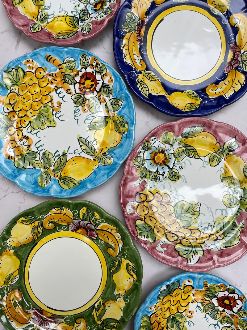 Sicilian Lemon Blue Side Plate