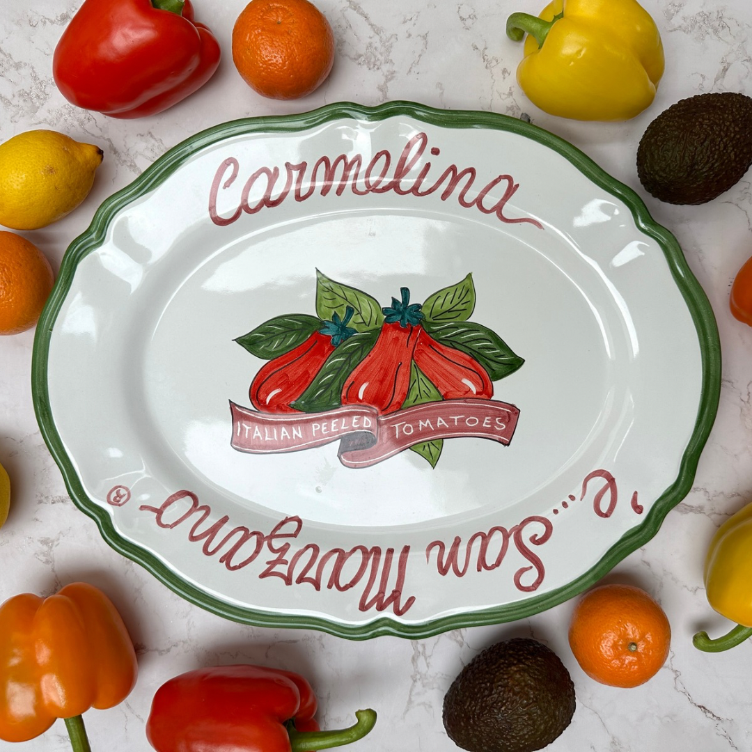 Carmelina ‘e...San Marzano® Tomatoes Oval Charger Plate